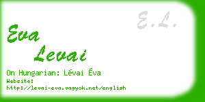 eva levai business card
